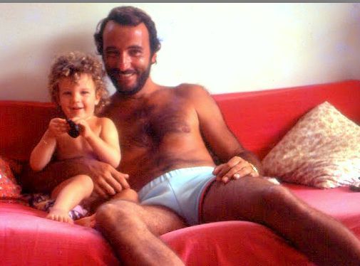 Julien et moi. Saint Barth : 1980