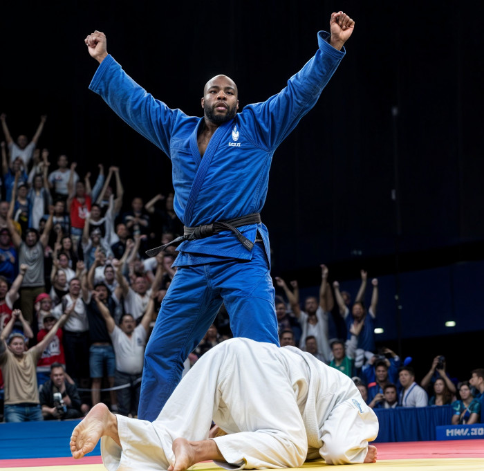 Aptès l'ippon décisif de sa finale