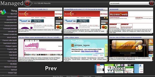 Un moteur de recherche graphique : Managedq