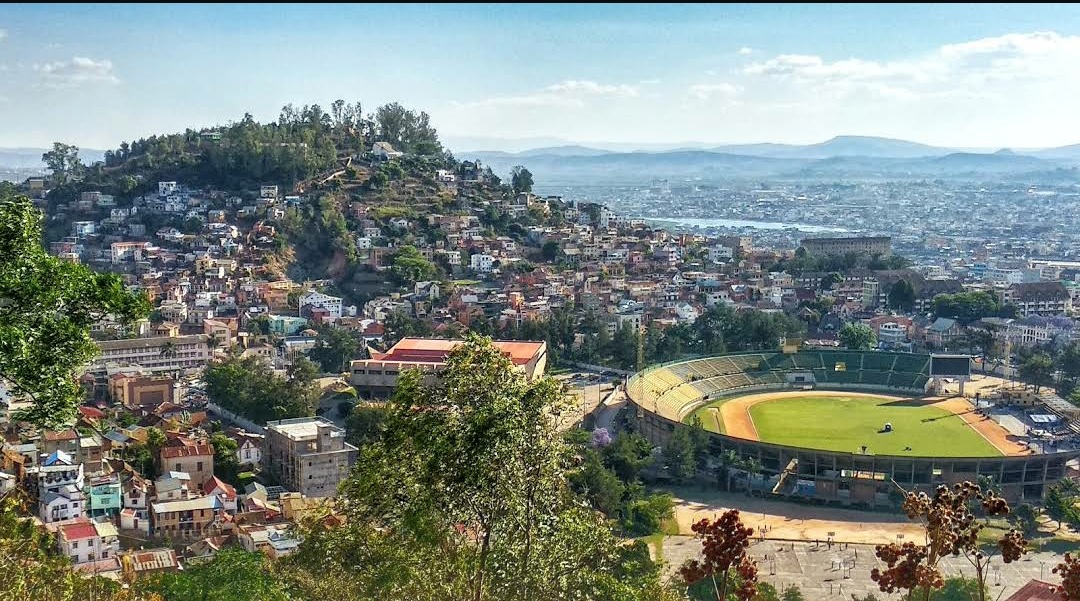 Antananarivo, vue depuis la route vers le palais de la Reine, à faire à pied de préférence.