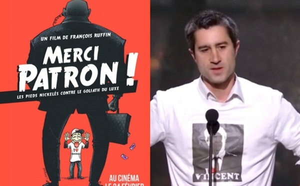 Pour "Merci Patron !", le discours fort et engagé de François Ruffin aux César