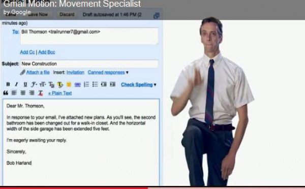 Gmail Motion : Google invente la messagerie gestuelle !